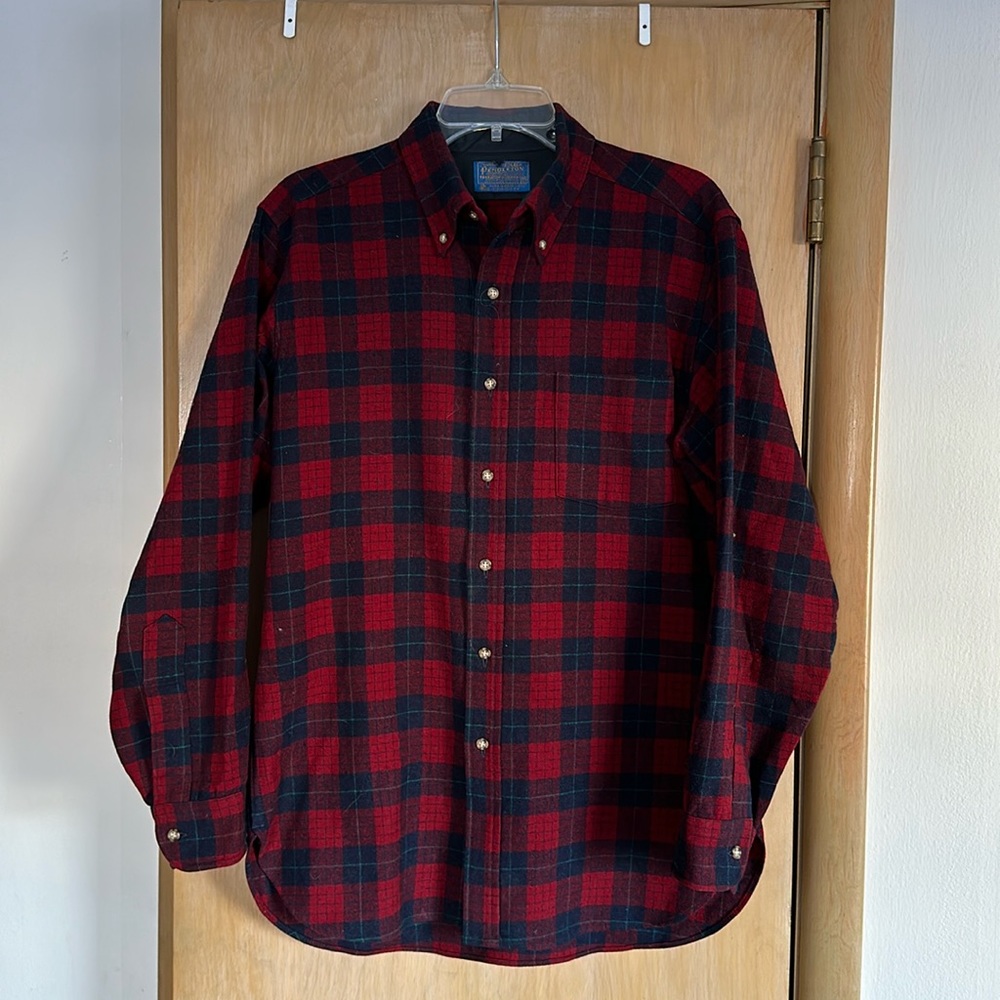 Vintage Plaid Wool Button Down